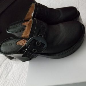 BORN Leather Clogs Size 8